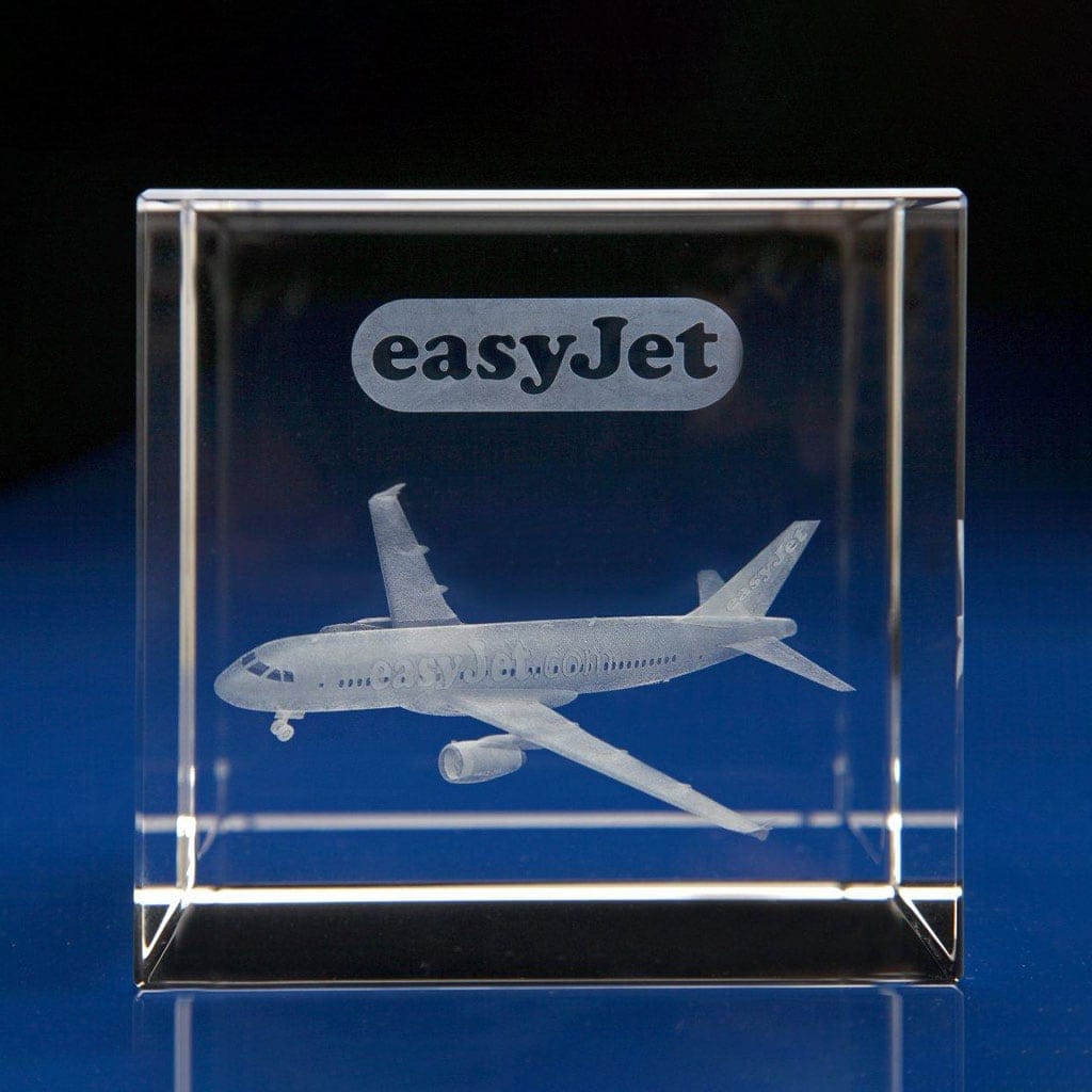 Cube Award - 3D aeroplane, Employee Incentive Ideas
