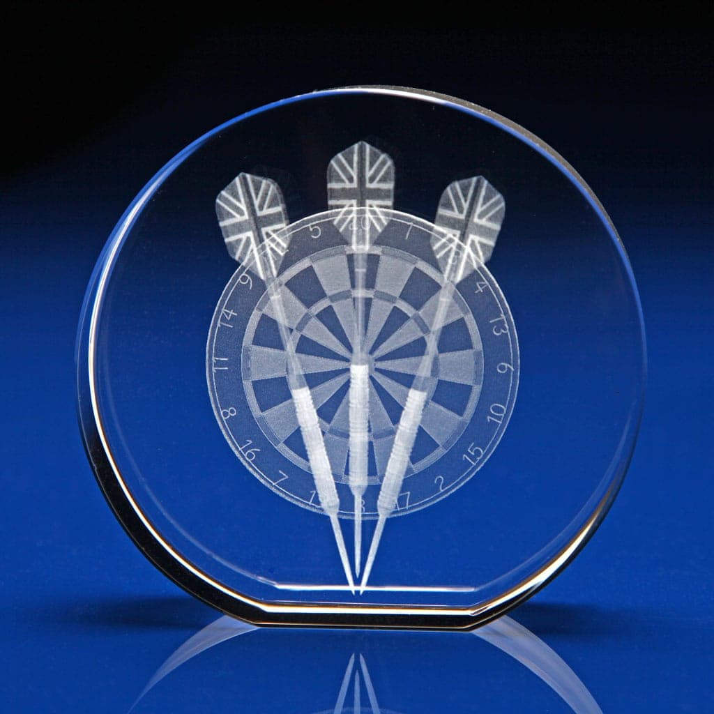 Crystal Disc Paperweight - sports gifts