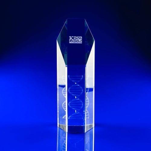 Engraved glass awards